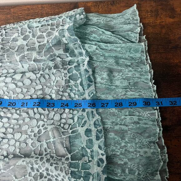 Ali Miles Artsy Lagenlook Tunic Top XL Layered Ruffle Hem Art-to-Wear XL Boho - Picture 10 of 12